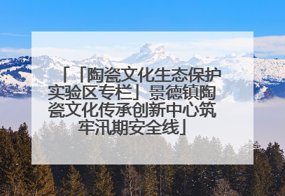 「陶瓷文化生态保护实验区专栏」景德镇陶瓷文化传承创新中心筑牢汛期安全线