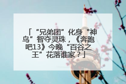 “兄弟团”化身“神鸟”智夺灵珠，《奔跑吧13》今晚“百谷之王”花落谁家？