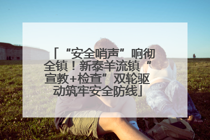 “安全哨声”响彻全镇！新泰羊流镇“宣教+检查”双轮驱动筑牢安全防线