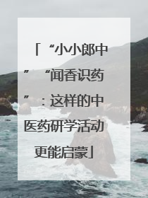 “小小郎中”“闻香识药”：这样的中医药研学活动更能启蒙