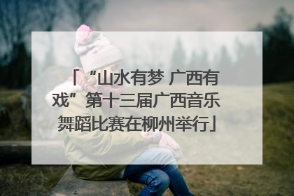 “山水有梦 广西有戏”第十三届广西音乐舞蹈比赛在柳州举行