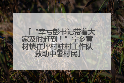 “幸亏彭书记带着大家及时赶到！”宁乡黄材镇崔坪村驻村工作队救助中暑村民