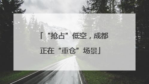 “抢占”低空，成都正在“重仓”场景