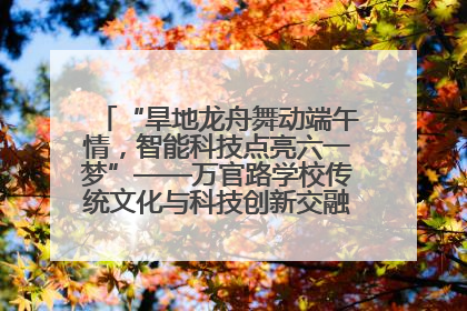 “旱地龙舟舞动端午情，智能科技点亮六一梦”——万官路学校传统文化与科技创新交融的精彩盛宴