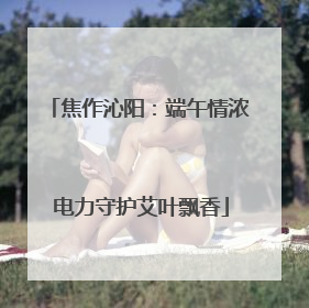 焦作沁阳：端午情浓 电力守护艾叶飘香