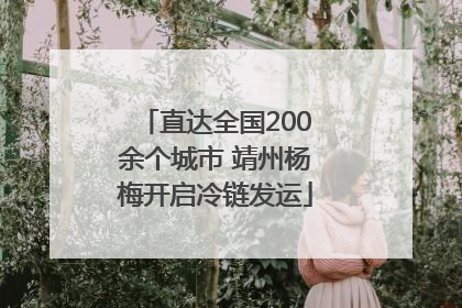 直达全国200余个城市 靖州杨梅开启冷链发运