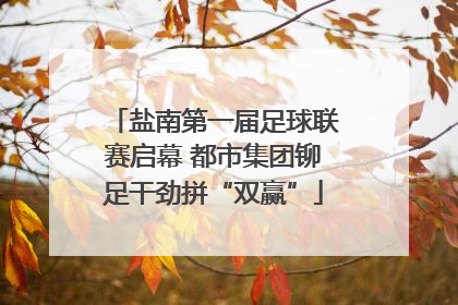 盐南第一届足球联赛启幕 都市集团铆足干劲拼“双赢”