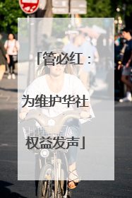 管必红：为维护华社权益发声
