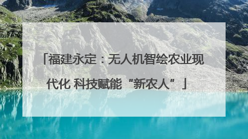福建永定：无人机智绘农业现代化 科技赋能“新农人”