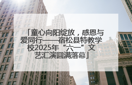 童心向阳绽放，感恩与爱同行——宿松县特教学校2025年“六一”文艺汇演圆满落幕