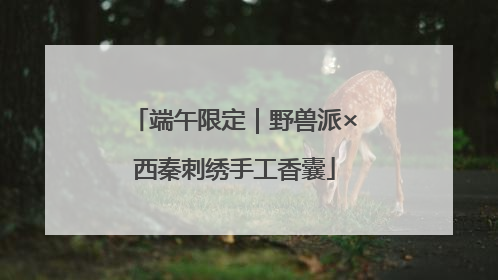 端午限定｜野兽派×西秦刺绣手工香囊