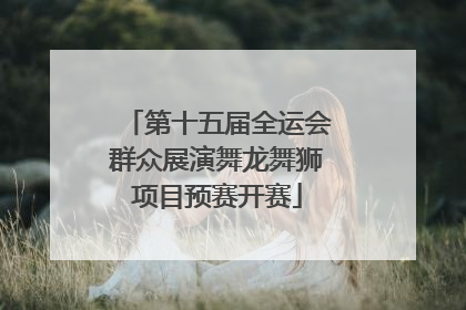 第十五届全运会群众展演舞龙舞狮项目预赛开赛