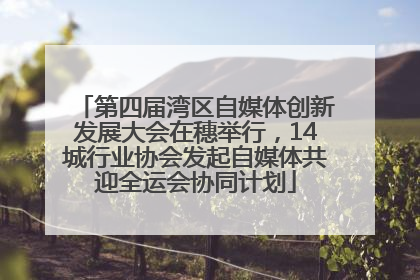 第四届湾区自媒体创新发展大会在穗举行，14城行业协会发起自媒体共迎全运会协同计划
