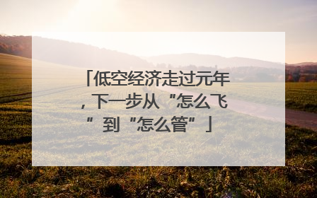 低空经济走过元年，下一步从“怎么飞”到“怎么管”