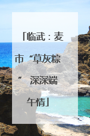 临武：麦市“草灰粽” 深深端午情