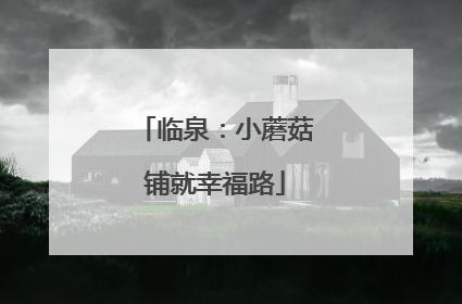 临泉：小蘑菇铺就幸福路