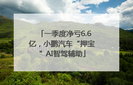 一季度净亏6.6亿，小鹏汽车“押宝”AI智驾辅助