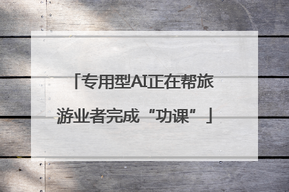 专用型AI正在帮旅游业者完成“功课”