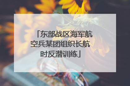 东部战区海军航空兵某团组织长航时反潜训练