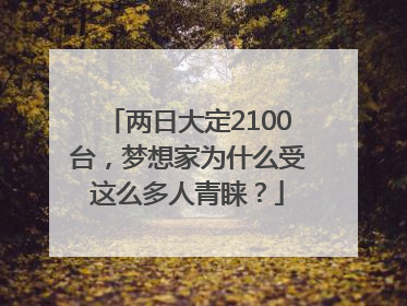 两日大定2100台，梦想家为什么受这么多人青睐？