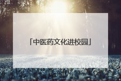 中医药文化进校园