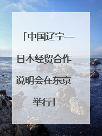 中国辽宁—日本经贸合作说明会在东京举行