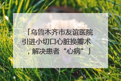 乌鲁木齐市友谊医院引进小切口心脏换瓣术，解决患者“心病”