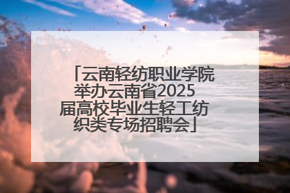 云南轻纺职业学院举办云南省2025届高校毕业生轻工纺织类专场招聘会