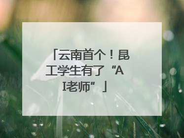 云南首个！昆工学生有了“AI老师”