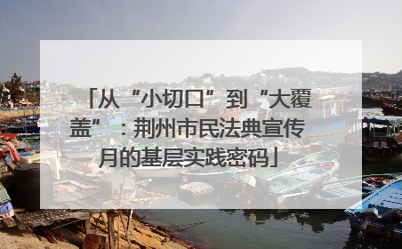 从“小切口”到“大覆盖”：荆州市民法典宣传月的基层实践密码
