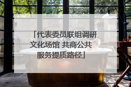 代表委员联组调研文化场馆 共商公共服务提质路径