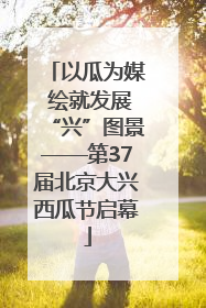 以瓜为媒 绘就发展“兴”图景——第37届北京大兴西瓜节启幕