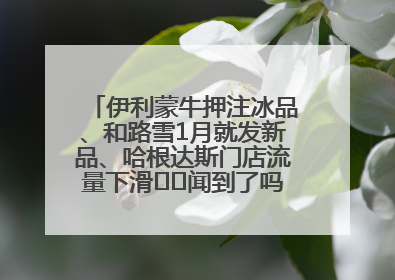 伊利蒙牛押注冰品、和路雪1月就发新品、哈根达斯门店流量下滑⋯⋯闻到了吗？今年夏天冰淇淋市场的火药味