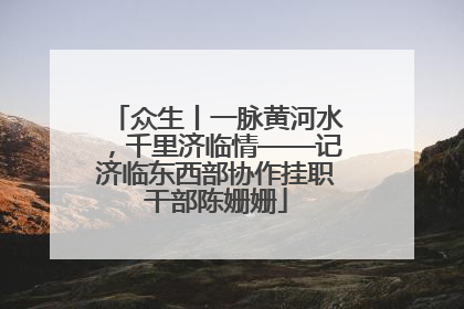 众生丨一脉黄河水，千里济临情——记济临东西部协作挂职干部陈姗姗