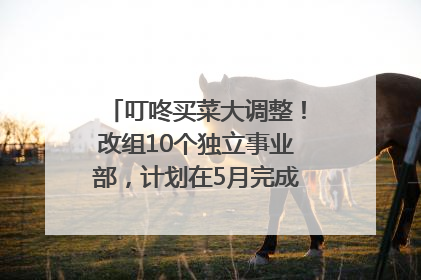 叮咚买菜大调整！改组10个独立事业部，计划在5月完成App端全面改版
