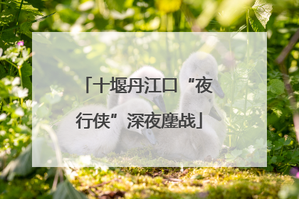 十堰丹江口“夜行侠”深夜鏖战