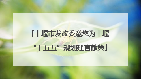 十堰市发改委邀您为十堰“十五五”规划建言献策
