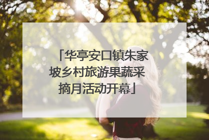 华亭安口镇朱家坡乡村旅游果蔬采摘月活动开幕