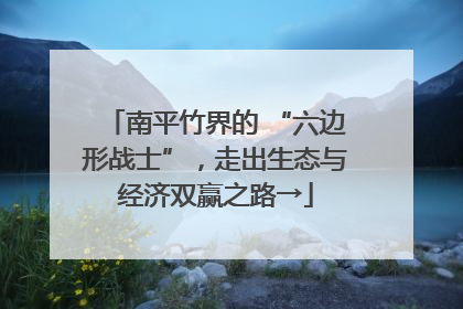 南平竹界的 “六边形战士”，走出生态与经济双赢之路→