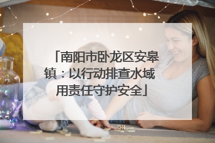 南阳市卧龙区安皋镇：以行动排查水域 用责任守护安全