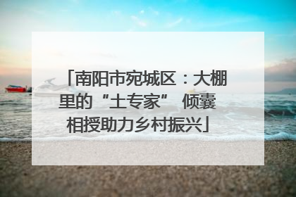 南阳市宛城区：大棚里的“土专家” 倾囊相授助力乡村振兴