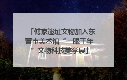 傅家遗址文物加入东营市美术馆“一眼千年”文物科技美学展