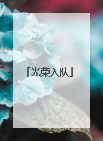 光荣入队