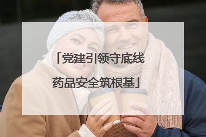 党建引领守底线 药品安全筑根基