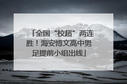 全国“校超”两连胜！海安博文高中男足提前小组出线