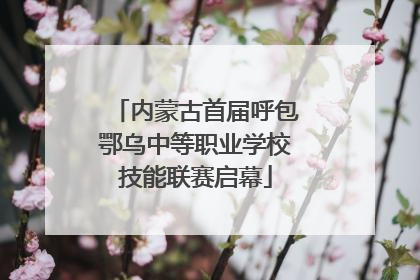 内蒙古首届呼包鄂乌中等职业学校技能联赛启幕