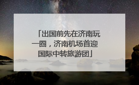 出国前先在济南玩一圈，济南机场首迎国际中转旅游团