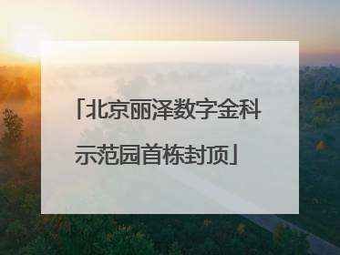 北京丽泽数字金科示范园首栋封顶