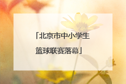 北京市中小学生篮球联赛落幕