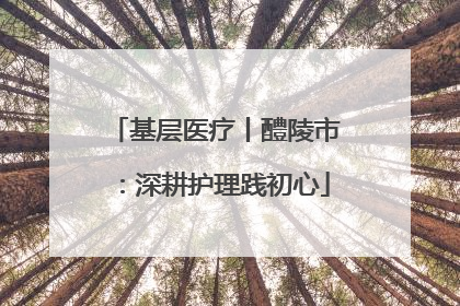 基层医疗丨醴陵市：深耕护理践初心